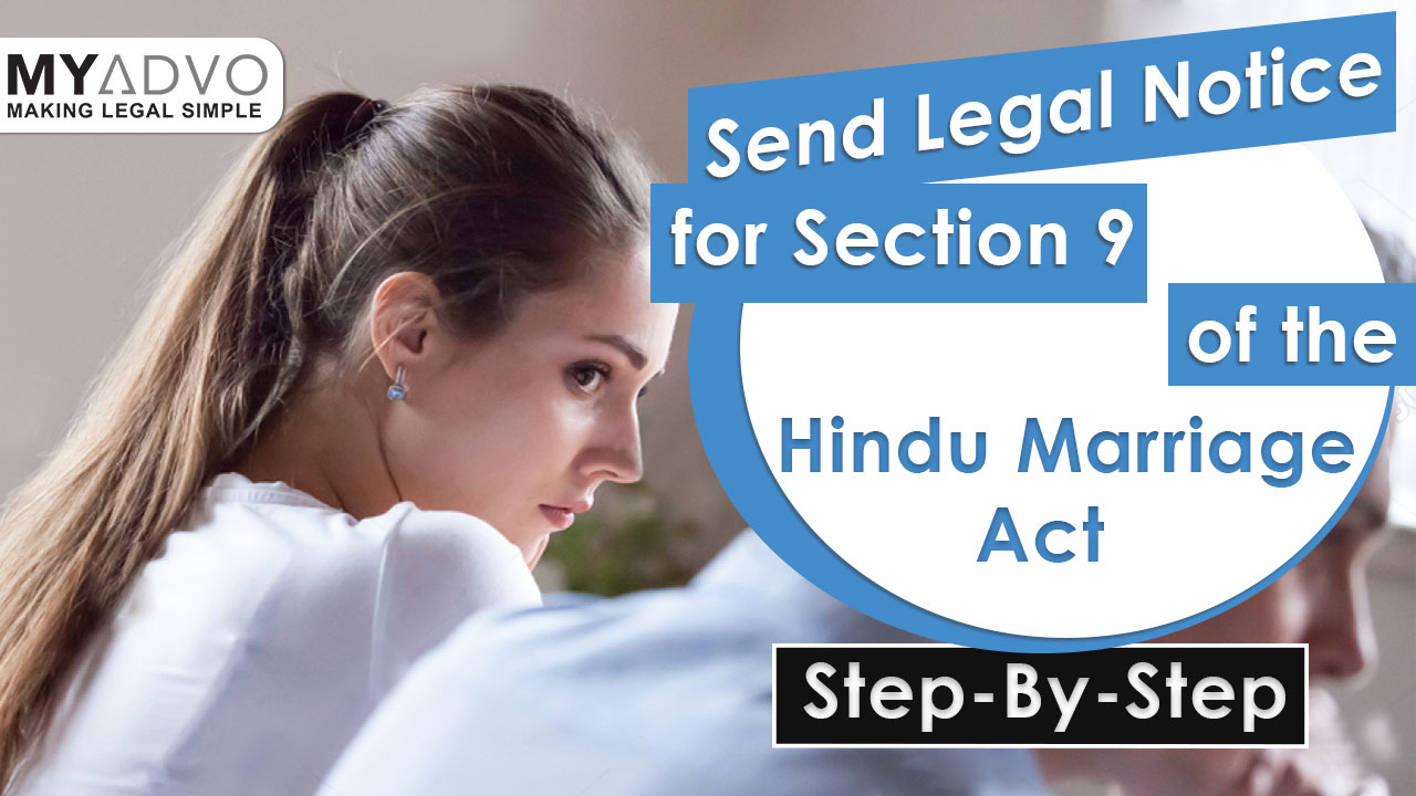 Legal Notice under Section 9 of the Hindu Marriage Act