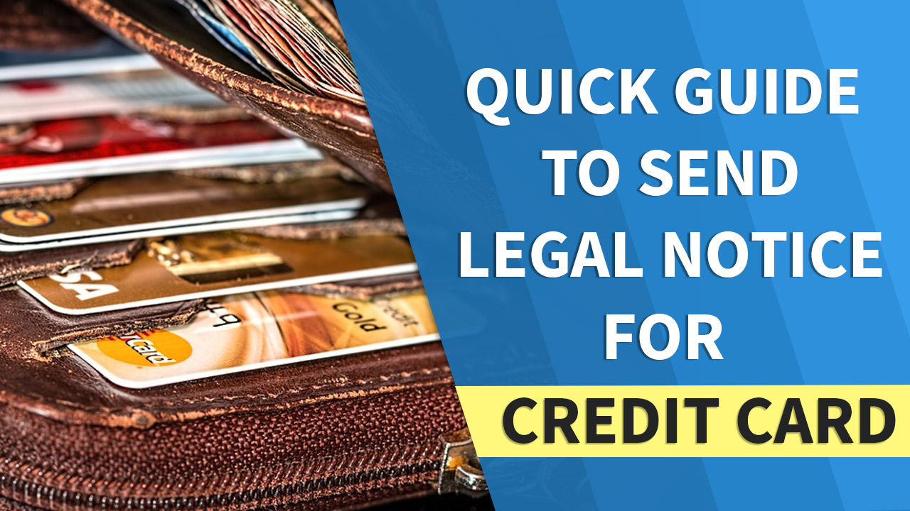 Legal Notice Credit Card India